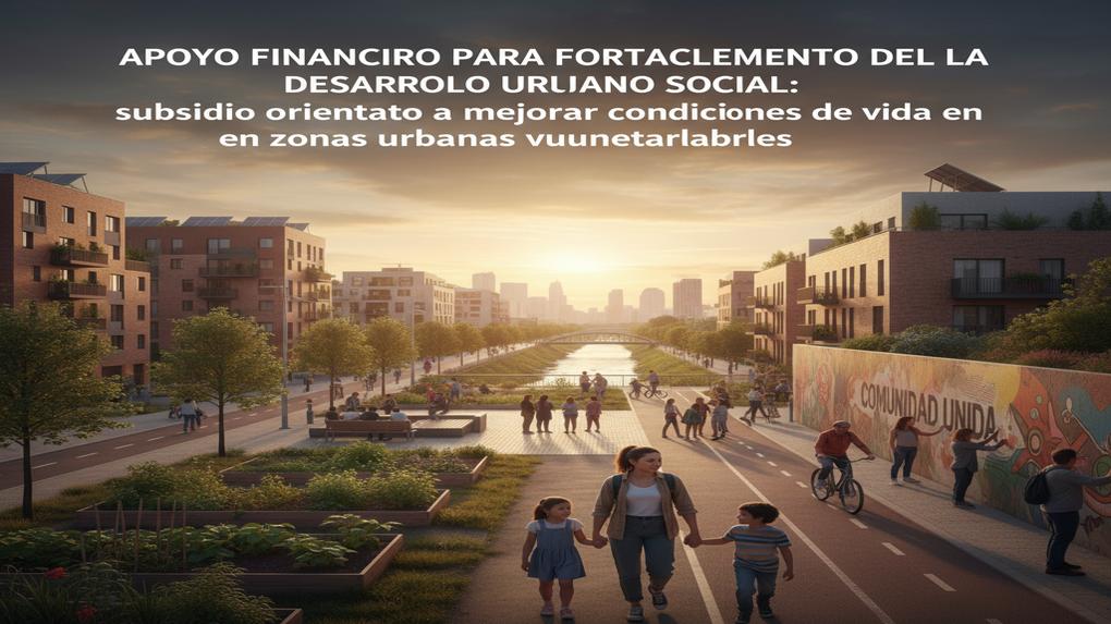 Apoyo Financiero para Fortalecimiento del Desarrollo Urbano Social: subsidio orientado a mejorar condiciones de vida en zonas urbanas vulnerables