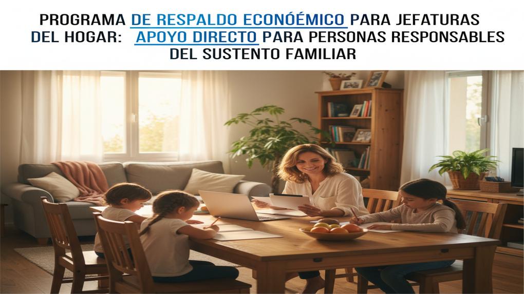 Programa de Respaldo Económico para Jefaturas del Hogar: apoyo directo para personas responsables del sustento familiar