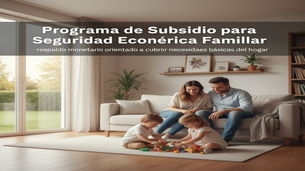 Programa de Subsidio para Seguridad Económica Familiar: respaldo monetario orientado a cubrir necesidades básicas del hogar