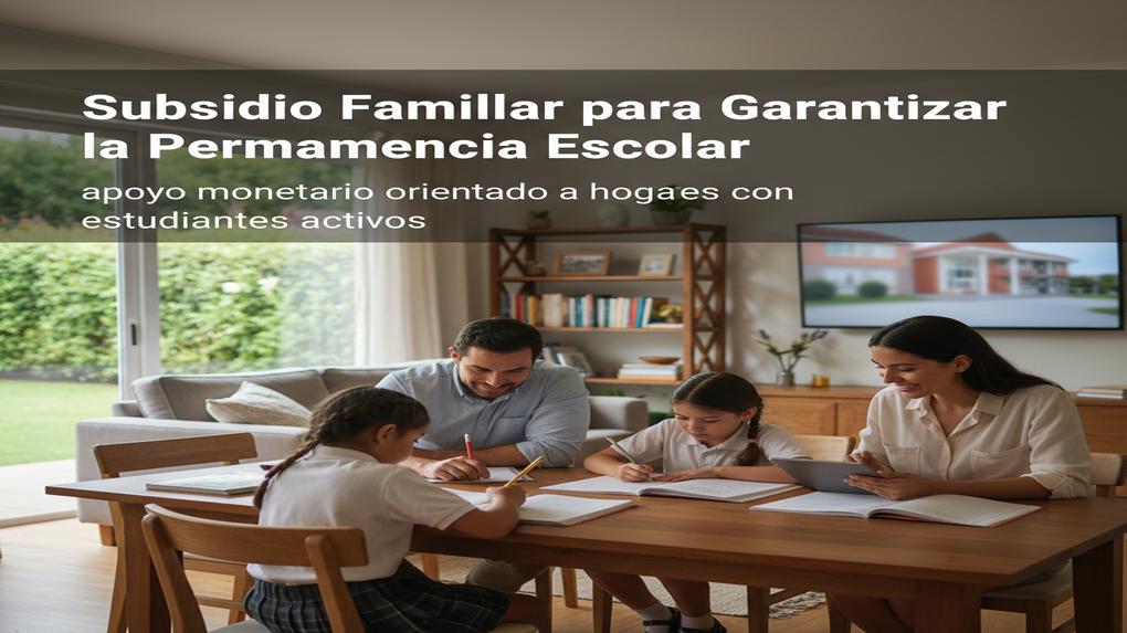 Subsidio Familiar para Garantizar la Permanencia Escolar: apoyo monetario orientado a hogares con estudiantes activos