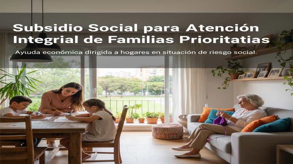 Subsidio Social para Atención Integral de Familias Prioritarias: ayuda económica dirigida a hogares en situación de riesgo social