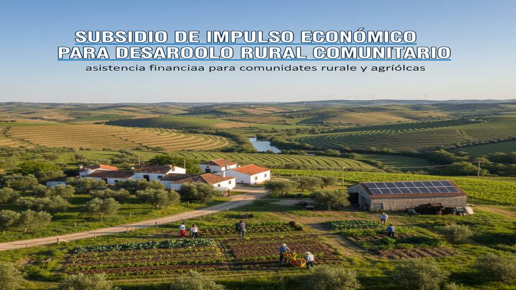 Subsidio de Impulso Económico para Desarrollo Rural Comunitario: asistencia financiera para comunidades rurales y agrícolas